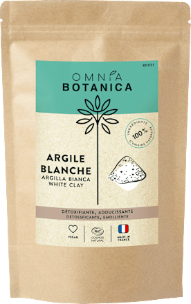Argilla bianca in polvere per preparati OMNIA BOTANICA