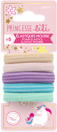 Elastici mousse colorati per capelli Princesse lili
