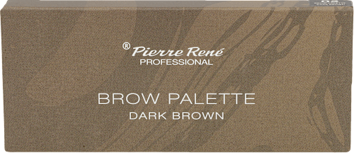 PALETKA CIENI DO BRWI - BROW PALETTE no. 02 DARK BROWN Pierre Rene