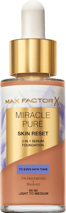 Foundation Miracle Pure Skin Reset 60-80 Light To Medium MAX FACTOR