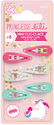 Mollette colorate per capelli Princesse lili