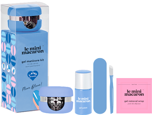 Mini kit pentru manichiură Fleur Bleue le mini macaron