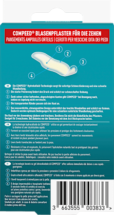 Blasenpflaster für die Zehen Compeed