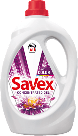 Гел за пране Color 2in1, 40 пранета Savex