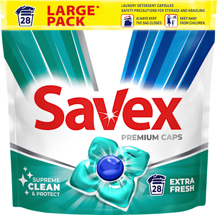 Капсули за пране Extra Fresh, 28 пранета Savex