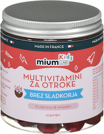 Multivitamin za otroke z okusom Cole miumLAB