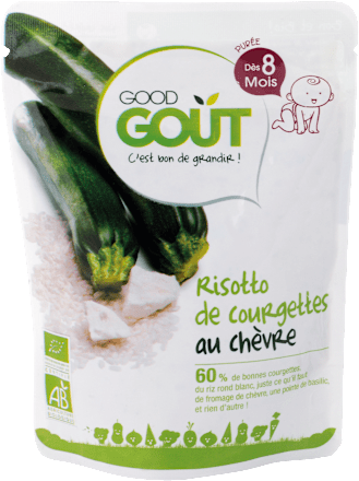 Bio zeleninový príkrm cuketové rizoto s kozím syrom Good Gout