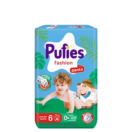 Scutece chiloțel numărul 6, 15+ kg Pufies