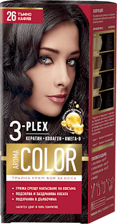 Боя за коса - Nr.26 Тъмно кафяв AROMA COLOR