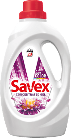 Гел за пране Color 2in1, 20 пранета Savex