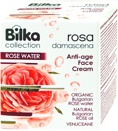 Крем за лице Anti-Age Rosa Damascena Bilka