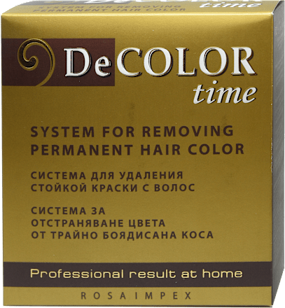 Skidač farbe za kosu DeCOLOR time