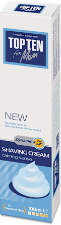 Крем за бръснене  за чувствителна кожа TOP TEN