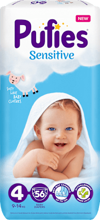Бебешки пелени Sensitive 4 Pufies