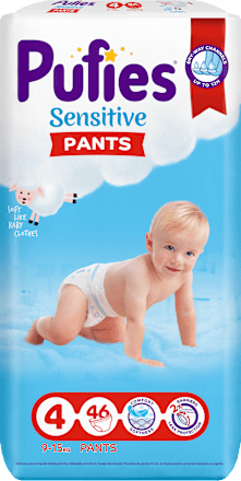 Бебешки пелени гащички Sensitive Pants 4 Pufies
