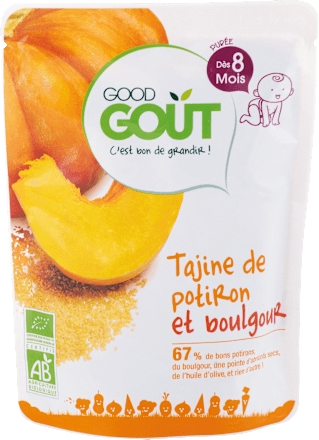 Bio zeleninovo-obilný príkrm tekvicový tažín s bulgurom Good Gout