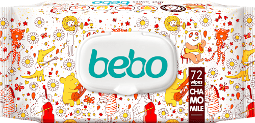 Влажни кърпи Лайка, твърд капак bebo