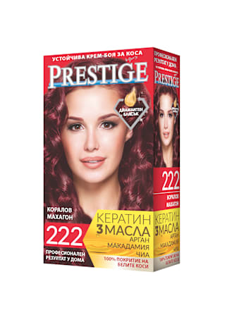 Крем боя за коса - Nr. 222 Коралов Махагон PRESTIGE