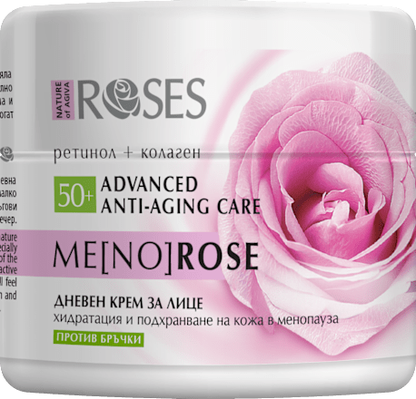 Дневен крем против бръчки MenoRose 50+ NATURE OF AGIVA