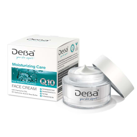 Овлажняващ дневен крем Q10 DeBa