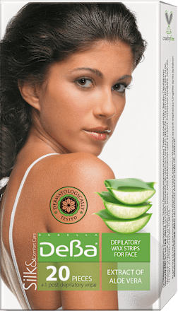 Депилиращи ленти за лице с екстракт от алое вера DeBa