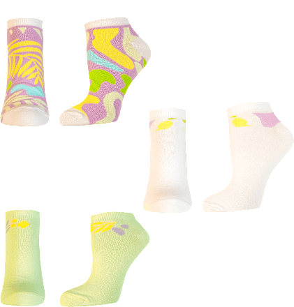 Памучни чорапи, 3 различни дизайна, размер 39-42 happy FOOTtopia