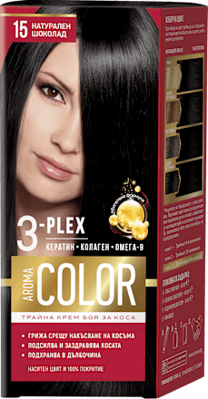 Боя за коса - Nr.15 Натурален шоколад AROMA COLOR