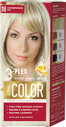 Крем-боя за коса Nr.18 Скандинавско Рус AROMA COLOR