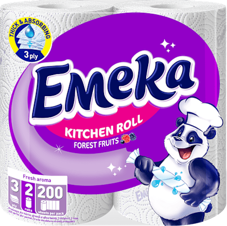 Кухненска ролка Forest Fruits, 3 - пластова, 200 къса Emeka