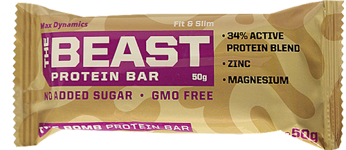 Протеинов бар The Beast с магнезий и цинк, 34% протеин NUTRIM