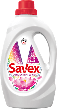 Течен перилен препарат за цветни тъкани, 20 пранета Savex
