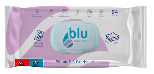 Влажни почистващи кърпи за тяло Blu Wet Care EVENT