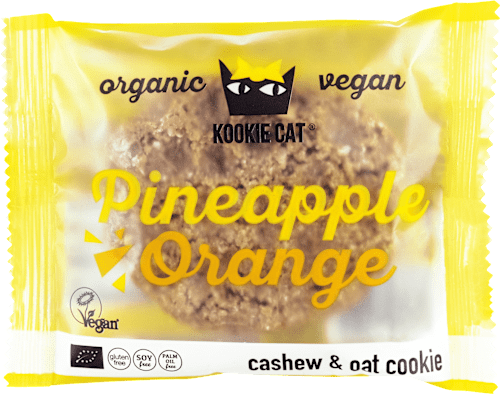 Био курабийка ананас и портокал Kookie Cat