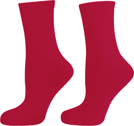 Памучни чорапи, червени, размер 39-42 happy FOOTtopia