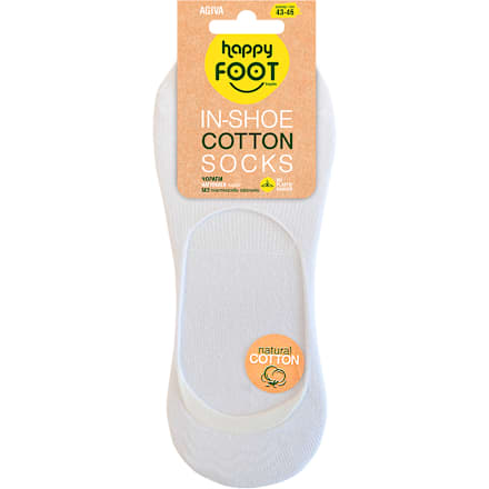 Изрязани чорапи, бели, размер 43-46 happy FOOTtopia