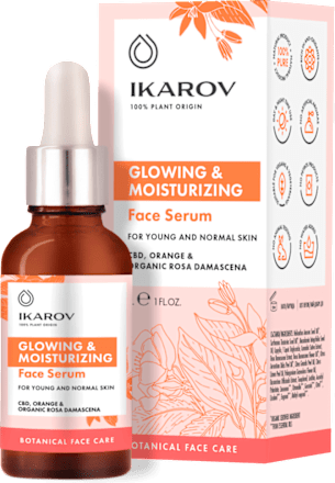 Озаряващ и овлажняващ серум за лице IKAROV
