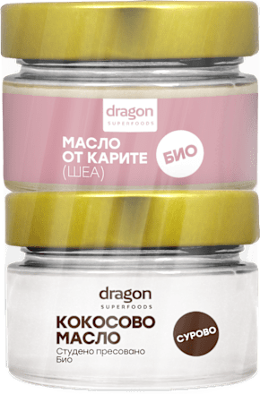 Комплект масло от карите и от кокос Dragon Superfoods