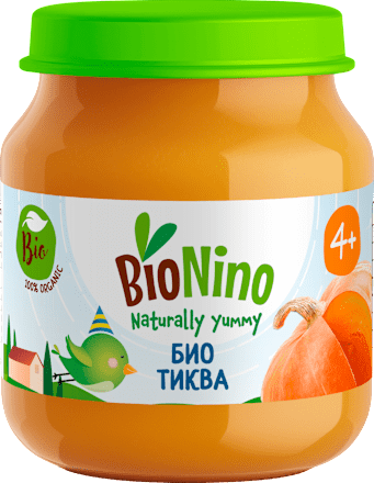 Био пюре с тиква, 4+м BioNino