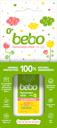 Слънцезащитен стик SPF50+ bebo