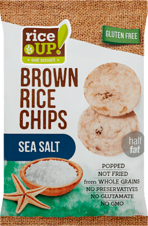 Gluténmentes barnarizs chips tengeri sóval Rice Up!