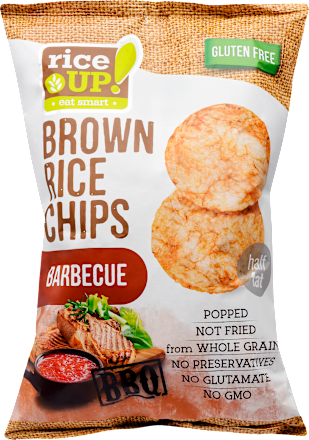 Brown rice hrskavi čips - barbecue Rice Up!