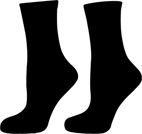 Чорапи бамбук, черни, размер 43-46 happy FOOTtopia