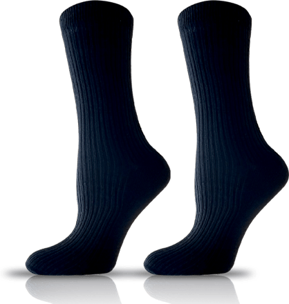 Жакардови памучни чорапи, черни, размер 35-38 happy FOOTtopia