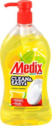 Гел за съдове с помпа Лимон Medix