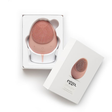 Sonická čistiaca kefka na tvár infinity glow - ružová eggo.