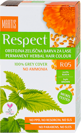 Boja za kosu - R05 svetlo smeđa Respect