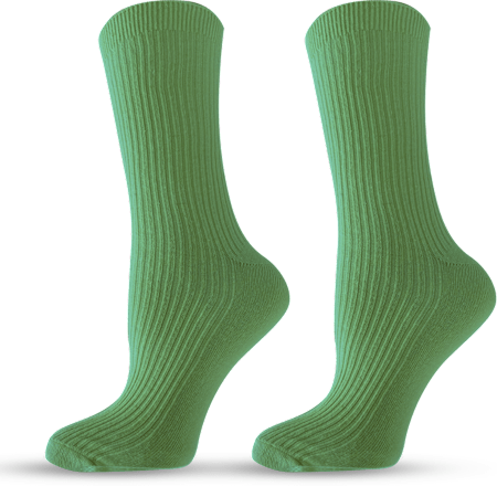 Жакардови памучни чорапи, зелени, размер 35-38 happy FOOTtopia