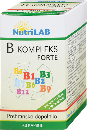 Prehransko dopolnilo B-kompleks Forte NutriLAB