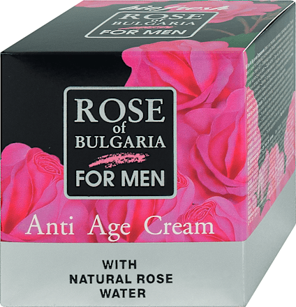 Мъжки крем за лице Anti Age с розова вода ROSE of BULGARIA