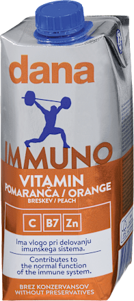 Pijača Immuno Vitamin z okusom pomaranče DANA